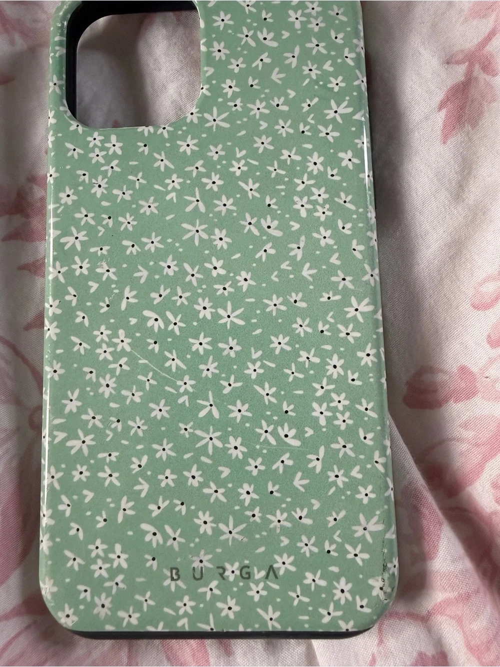 Green Floral Pattern Phone Case - Fits iPhone 13/14